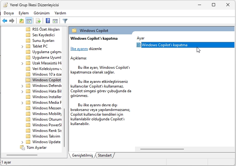 Windows 11 Copilot Nasıl Devre Dışı Bırakılır Copilot Nasıl Devre Dışı Bırakılır