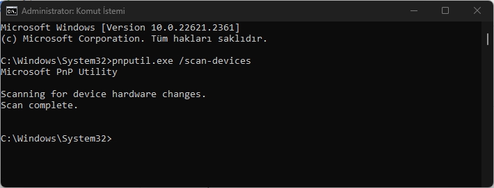 Windows 11 Donanım Değişikliklerini Tarama
