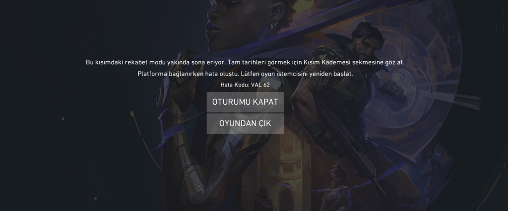 Valorant VAL 62 Hatası ve Çözümü Valorant VAL 62 Hatasi1 - Valorant VAL 62 Hatası ve Çözümü