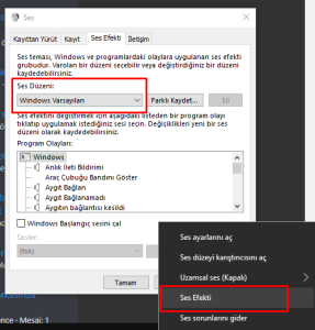 Windows Bildirim Sesi Değiştirme