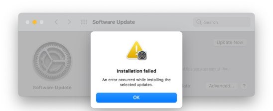 Macbook M1 Güncelleştirme Hatası nasıl çözülür