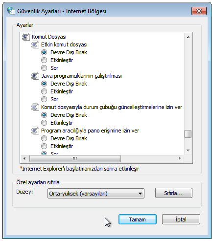 java 1 - Google Chrome'da JavaScript Nasıl Devre Dışı Bırakılır?