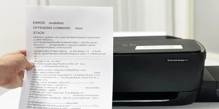 Yazıcıda Belirli Fontları Tanıma Sorunu Font Tanıma Sorunu Görseli