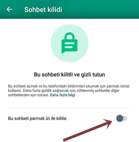 WhatsApp sohbet ayarı