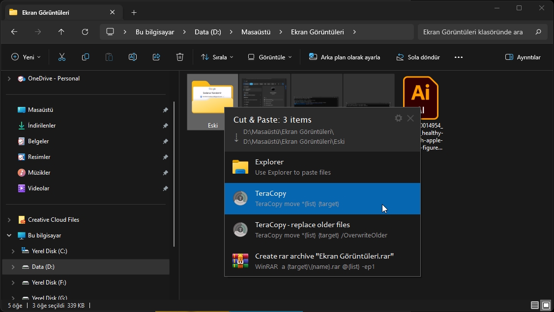 Windows 11 TeraCopy Nasıl Kullanılır