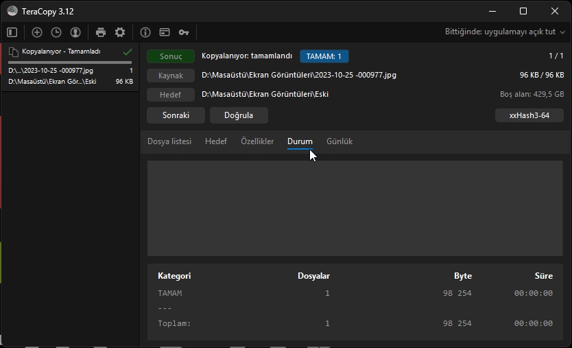 Windows 11 TeraCopy Nasıl Kullanılır