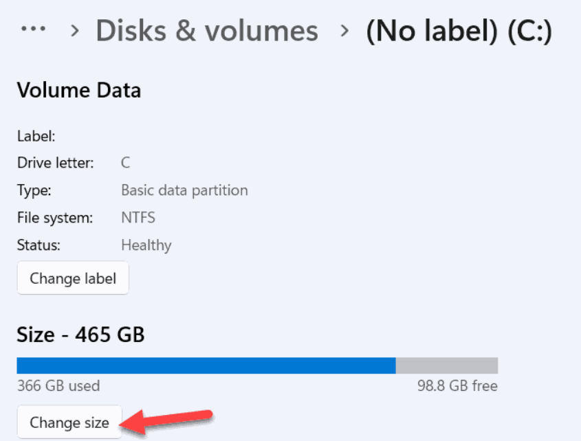 Ekran goruntusu 2023 10 06 120927 - Windows 11 de Bölüm Boyutları Nasıl Değiştirilir