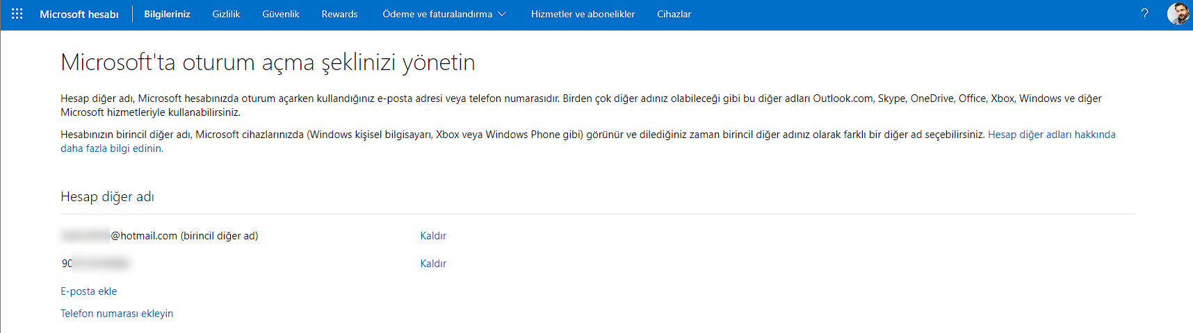 Bu Takma Ad Hesabınıza Eklenemiyor