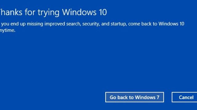 Windows'ta Eski Sürümlere Geri Dönme