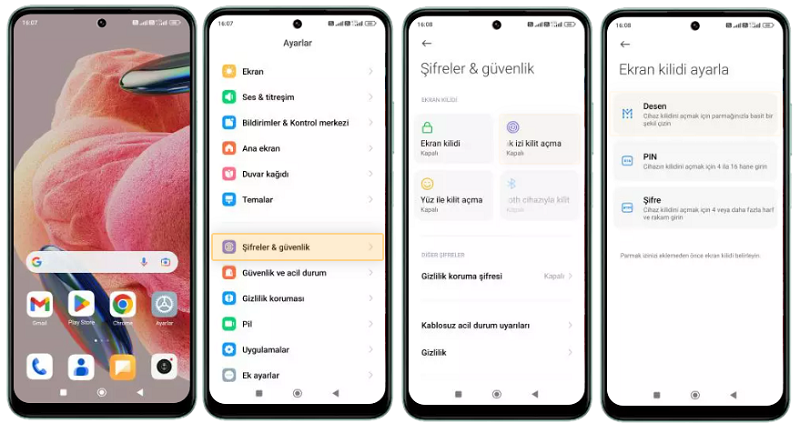 Xiaomi Redmi Note 12 Parmak İzi Ayarları Xiaomi Redmi Note 12 Parmak izi ayarları