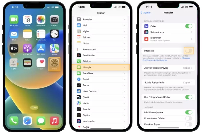 iPhone 14 iMessage Etkinleştirme Nasıl Yapılır
