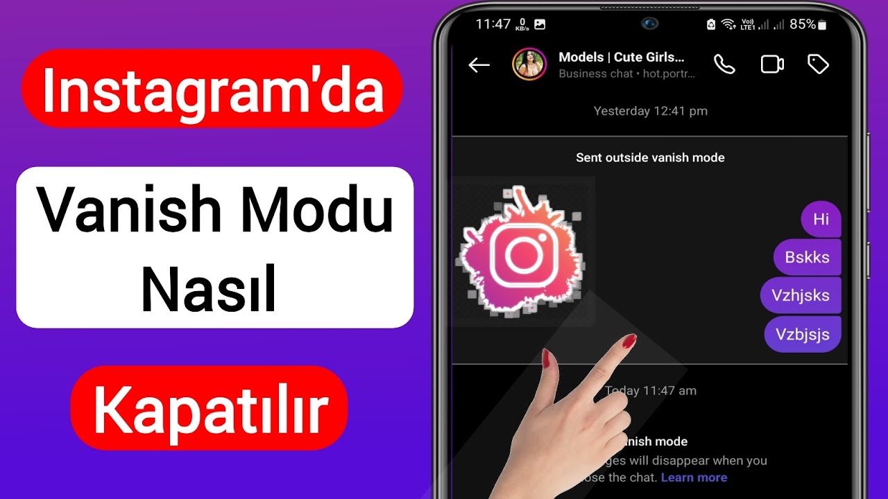 Instagram'da Kaybolma Modu Nasıl Kapatılır