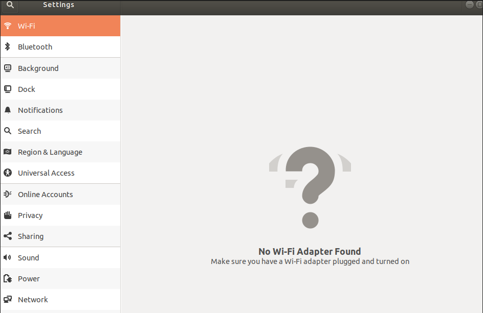 Ubuntu Wi Fi Adaptoru Bulunamadi Hatasi Cozumu 2