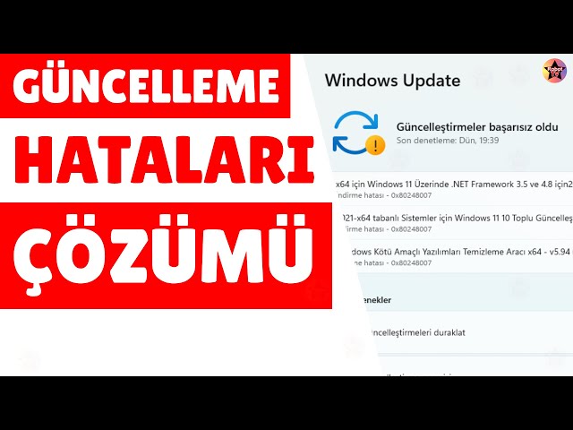 Windows Güncelleme Hatası 0x80070057