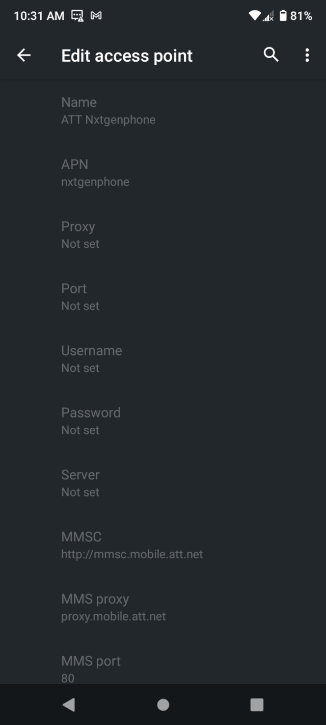 anlış APN Ayarları Görseli
