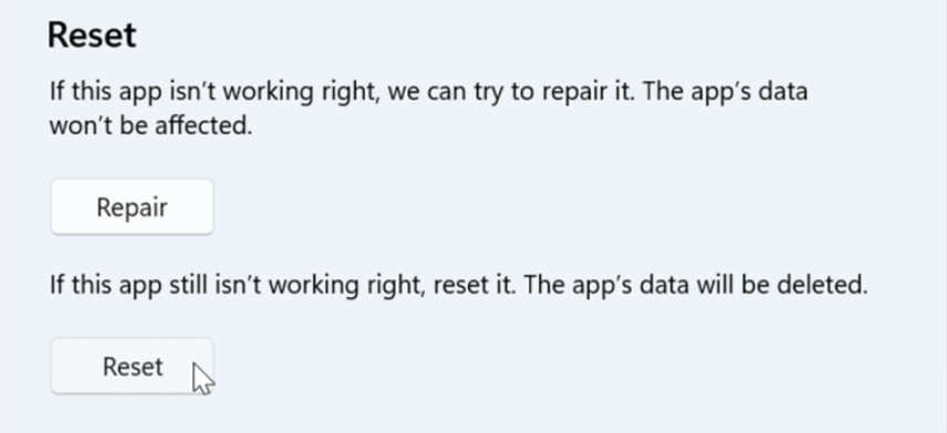 Windows 11 Uygulamaları Nasıl Onarılır veya Sıfırlanır Ekran goruntusu 2023 11 04 140719 - Windows 11 Uygulamaları Nasıl Onarılır veya Sıfırlanır
