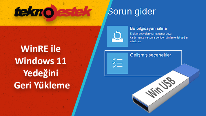 WinRE ile Windows 11 Yedeğini Geri Yükleme WinRE ile Windows 11 Yedegini Geri Yukleme - WinRE ile Windows 11 Yedeğini Geri Yükleme