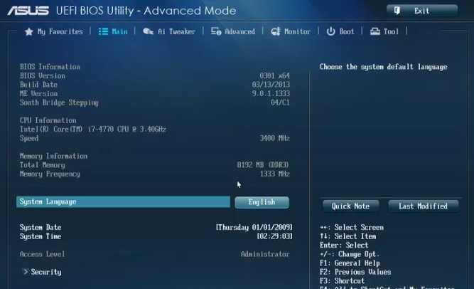 Asus bios ayarları nasıl yapılır
