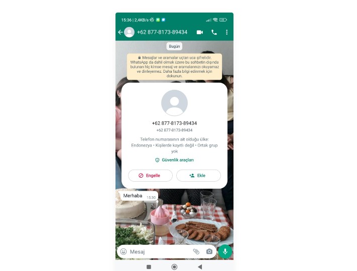 Whatsapp yurt dışı mesajlarına tıklamayalım
