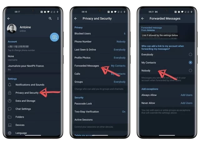Bir telefon ekranında, Telegram uygulamasının güvenli modda açma işlemi sırasında kullanıcıya sunulan bir güvenlik simgesi.