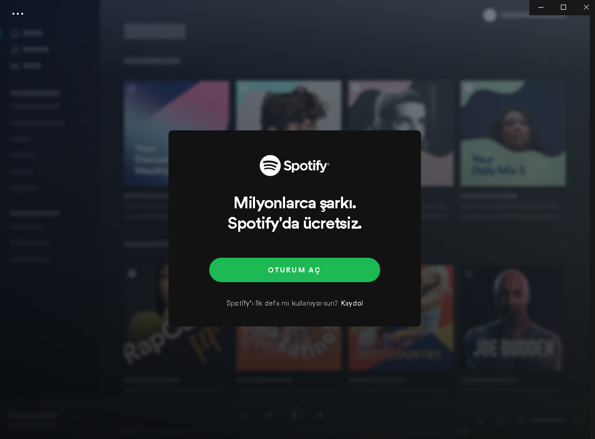 Spotify Oturum Açma