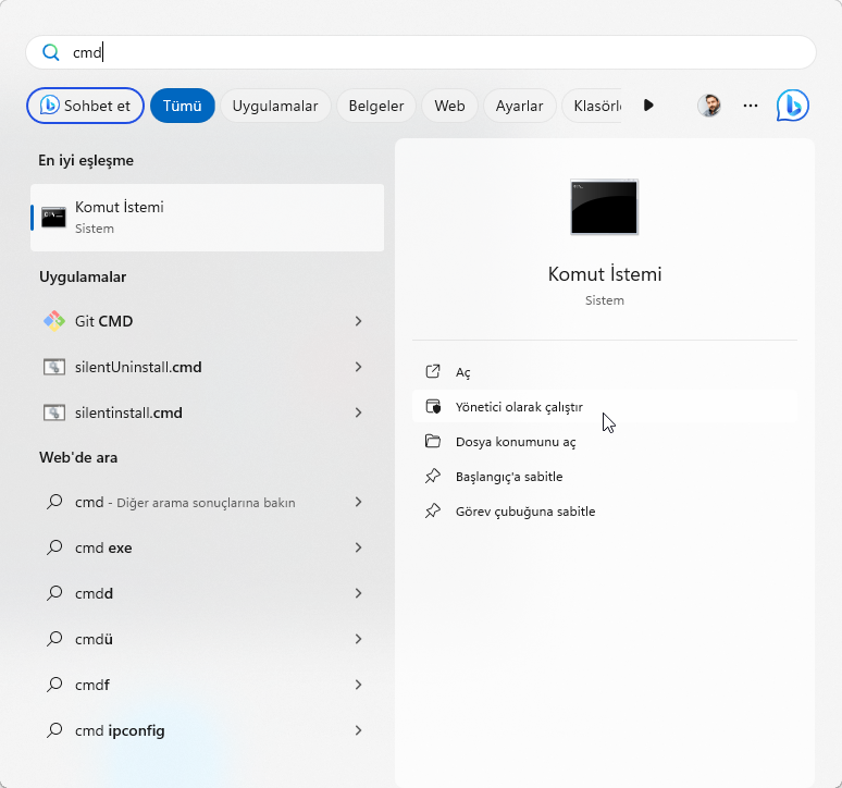 BitLocker Kurtarma Anahtarını Bulma