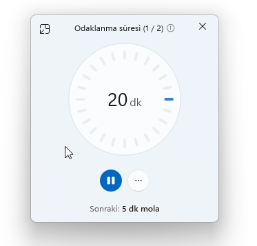 Odak Modu Nasıl Kapatılır