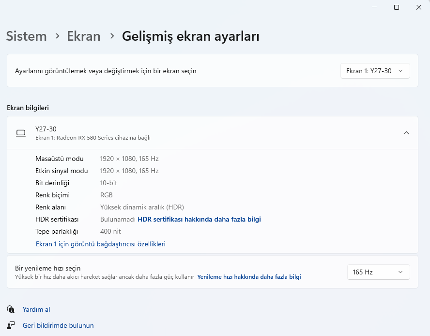 Ekran Kartı Nasıl Kontrol Edilir