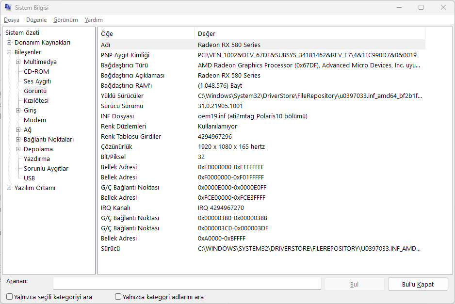 Ekran Kartı Nasıl Kontrol Edilir