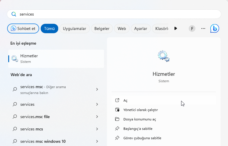 VSServer.exe Dosyasını Kaldırmak
