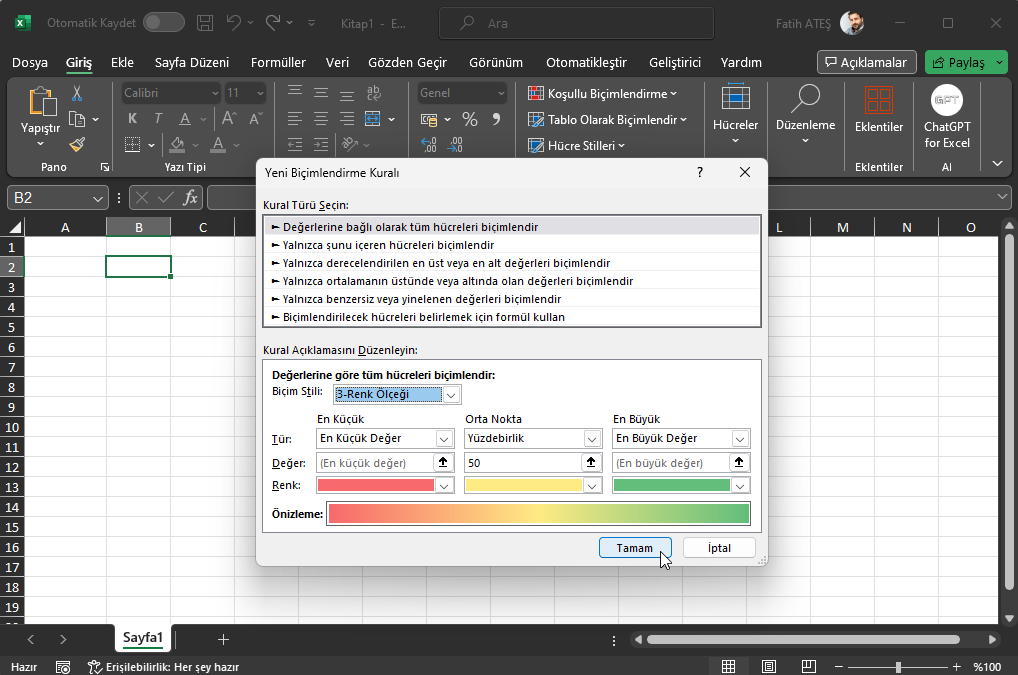 Excel Isı Haritası Nasıl Oluşturulur Excel Isı Haritası Nasıl Oluşturulur