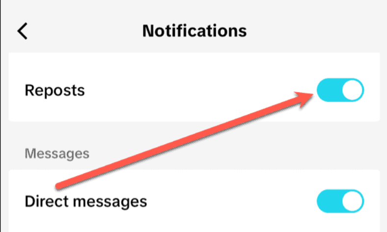 Ekran goruntusu 2024 01 07 091010 - TikTok Yeniden Paylaşımlar Nasıl Sessize Alınır