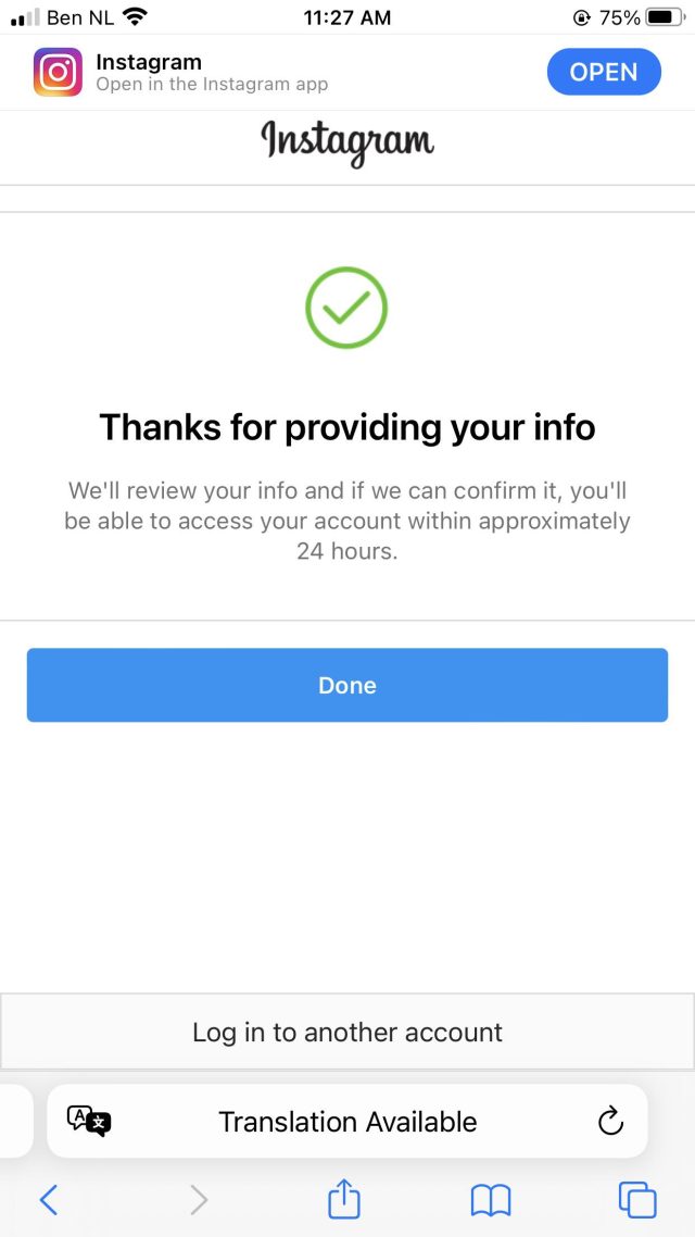 Instagram Bilgilerinizi İnceliyoruz Sorunu
