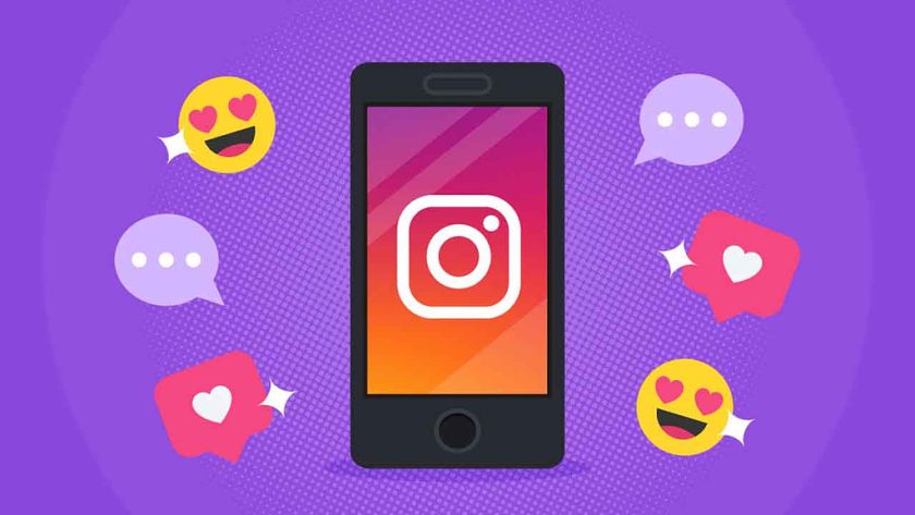 Instagram'da Etkileşimi Artırma Instagram'da etkileşimi artırma konseptini temsil eden renkli grafik.