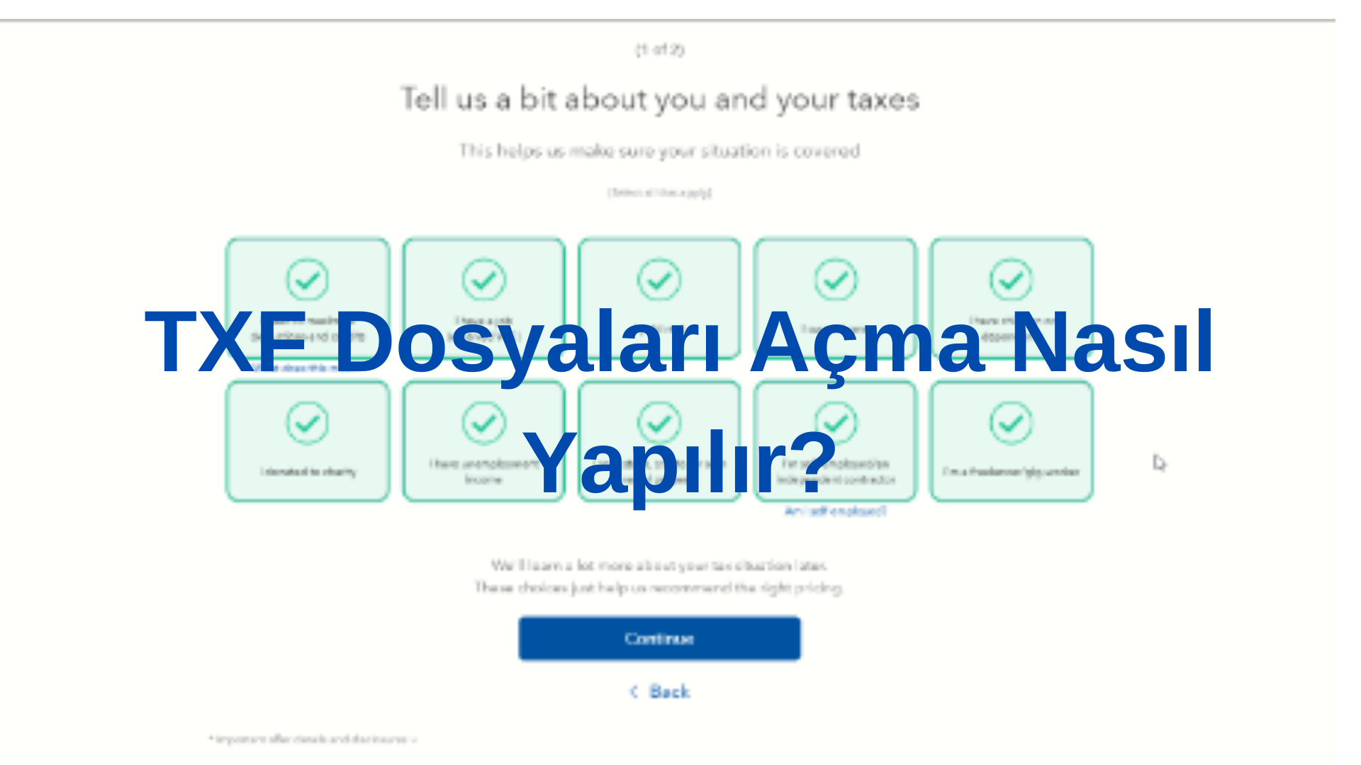 TXF Dosyaları Açma Hakkında Yapılması gerekenler