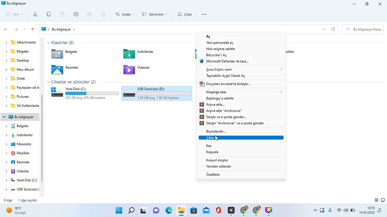USB Sürücüsü Onarma Yöntemleri
