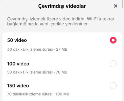 TikTok Videolarını Çevrimdışı İzleme