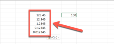 Ekran goruntusu 2024 02 04 141840 - Excel'de Ondalık Basamaklar Nasıl Taşınır