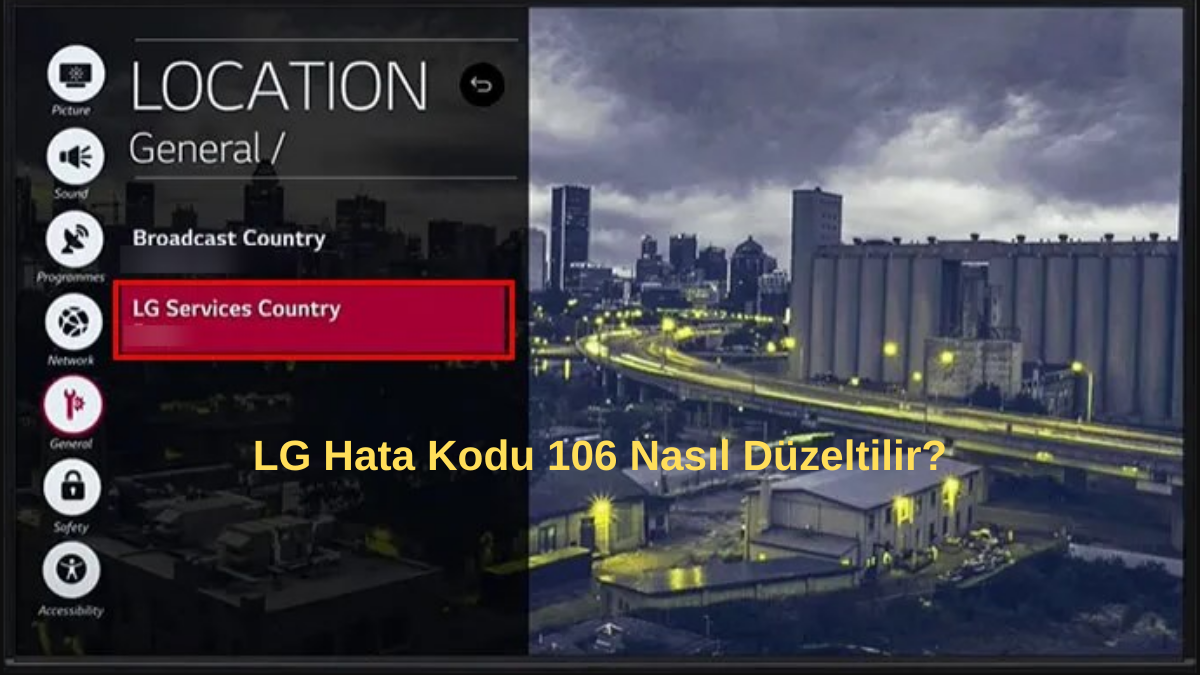 LG Hata Kodu 106 Çözme