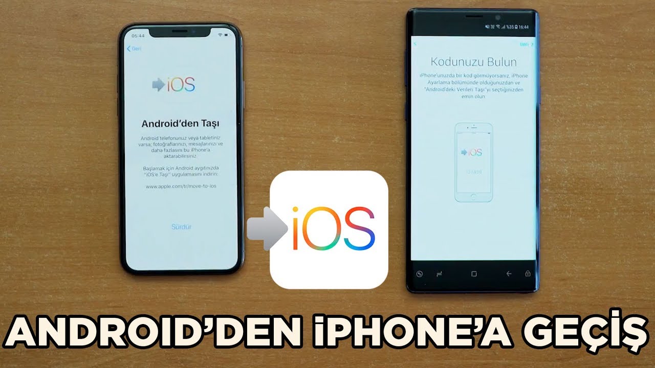 Kurulumdan Sonra Android'den iPhone'a Veri Aktarımı