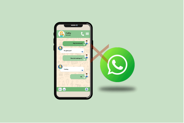 Telefon ekranında Whatsapp logosu ve diğer uygulama simgeleriyle birlikte çakışan bir uygulama hatası.
