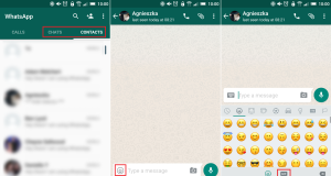 WhatsApp GIF'inin Tenor'a ayarlanması adımlarını gösteren bir görsel.