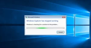 Windows Gezgini'nin yanıt vermemesi sorununu gösteren bir ekran görüntüsü.
