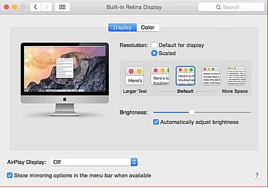 1.1 3 - Mac'inizle 4K ve 5K Ekranları Kullanma