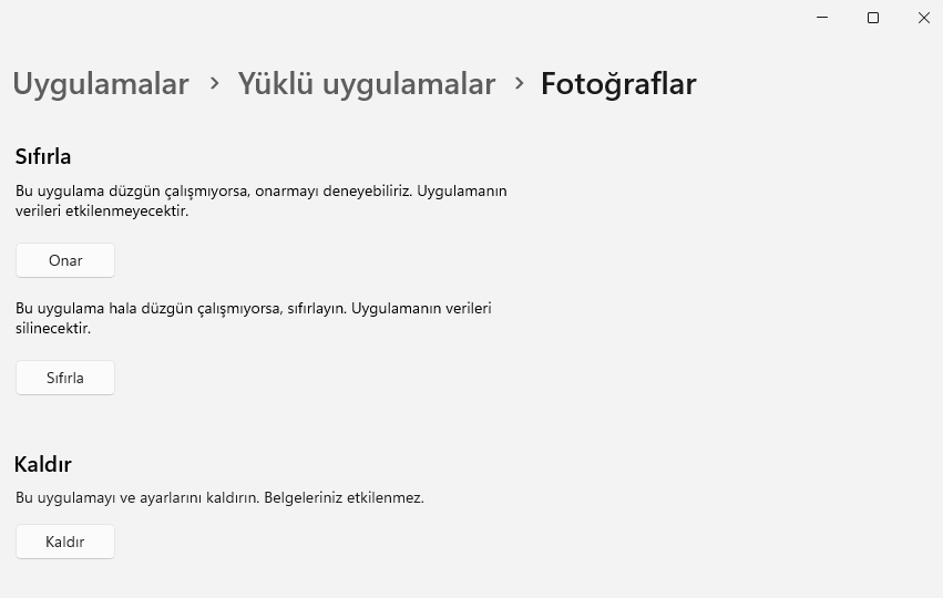 Fotoğraflar Uygulamasında Değişiklikleri Kaydetme Hatası Windows 11 Fotoğraflar Uygulamasında Değişiklikleri Kaydetme Hatası