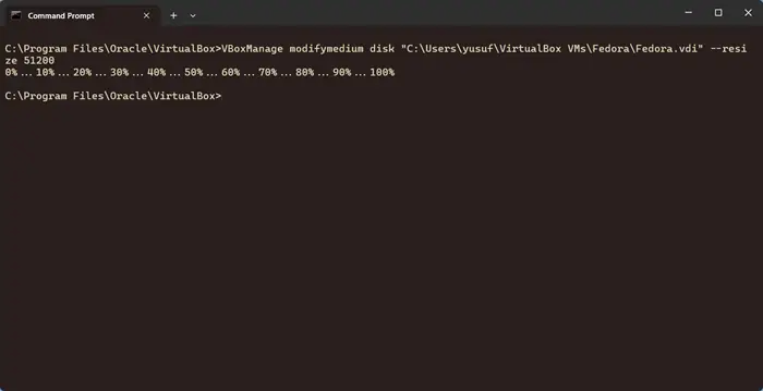 VirtualBox Disk Boyutunu Artırma
