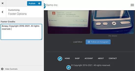 Altbilgiyi Duzenleme - WordPress Altbilgi Düzenleme