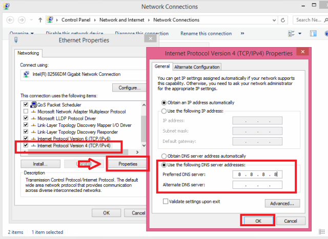 Hotmail'e erişim sorunlarını çözmek için DNS ayarlarını değiştiren bir görsel.