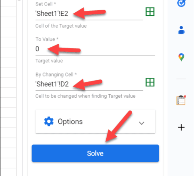 Google E-Tablolarda Hedef Arama Nasıl Kullanılır