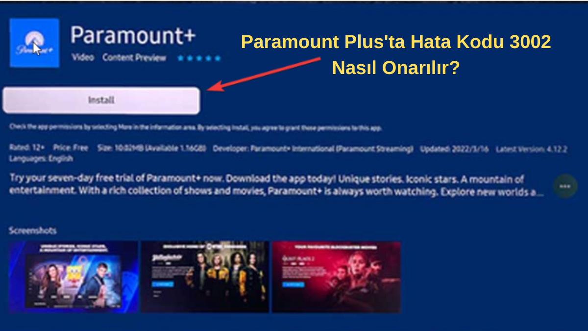 Hata Kodu 3002 Düzeltme